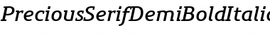 Download PreciousSerifDemiBoldItalic Font Download PreciousSerifDemiBoldItalic Font