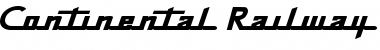 Download Continental Railway Font Download Continental Railway Font