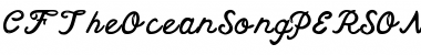 Download CF The Ocean Song PERSONAL Font Download CF The Ocean Song PERSONAL Font