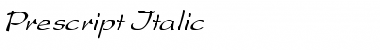 Download Prescript Italic Font Download Prescript Italic Font