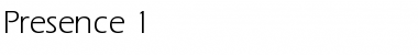 Download Presence 1 Font Download Presence 1 Font