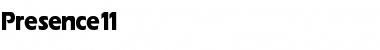 Download Presence 11 Font Download Presence 11 Font