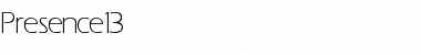Download Presence 13 Font Download Presence 13 Font