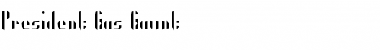 Download President Gas Gaunt Font Download President Gas Gaunt Font