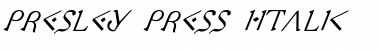 Download Presley Press Italic Font Download Presley Press Italic Font