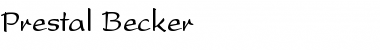 Download Prestal Becker Font Download Prestal Becker Font