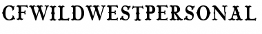 Download CF Wild West PERSONAL Font Download CF Wild West PERSONAL Font
