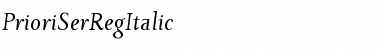 Download PrioriSerRegItalic Font Download PrioriSerRegItalic Font