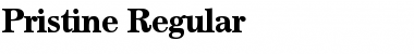 Download Pristine Font Download Pristine Font
