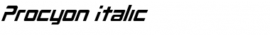 Download Procyon Italic Font Download Procyon Italic Font