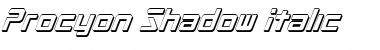 Download Procyon Shadow Italic Font Download Procyon Shadow Italic Font