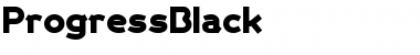 Download ProgressBlack Font Download ProgressBlack Font