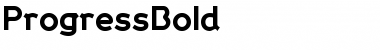 Download ProgressBold Font Download ProgressBold Font