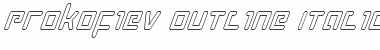 Download Prokofiev Outline Italic Font Download Prokofiev Outline Italic Font