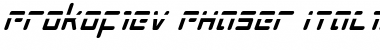 Download Prokofiev Phaser Italic Font Download Prokofiev Phaser Italic Font