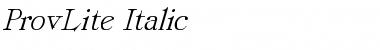 Download ProvLite Italic Font Download ProvLite Italic Font