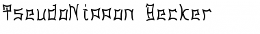 Download PseudoNippon Becker Font Download PseudoNippon Becker Font