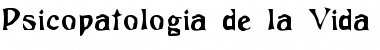 Download Psicopatologia de la Vida Cotidiana Font Download Psicopatologia de la Vida Cotidiana Font