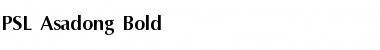 Download PSL-Asadong Font Download PSL-Asadong Font
