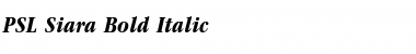 PSL-Siara Bold Italic Font