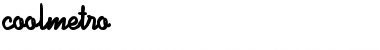 Download CoolMetro Font Download CoolMetro Font