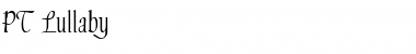 Download PT Lullaby Font Download PT Lullaby Font