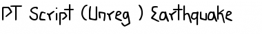 Download PT Script (Unreg.) Earthquake Font Download PT Script (Unreg.) Earthquake Font
