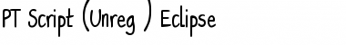 Download PT Script (Unreg.) Eclipse Font Download PT Script (Unreg.) Eclipse Font