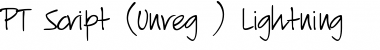 Download PT Script (Unreg.) Lightning Font Download PT Script (Unreg.) Lightning Font