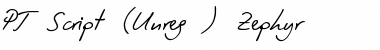 Download PT Script (Unreg.) Zephyr Font Download PT Script (Unreg.) Zephyr Font