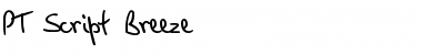 Download PT Script Breeze Font Download PT Script Breeze Font