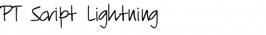 Download PT Script Lightning Font Download PT Script Lightning Font