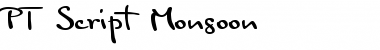 Download PT Script Monsoon Font Download PT Script Monsoon Font