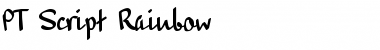 Download PT Script Rainbow Font Download PT Script Rainbow Font