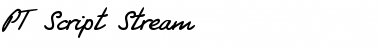 Download PT Script Stream Font Download PT Script Stream Font