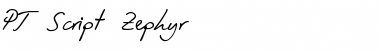 Download PT Script Zephyr Font Download PT Script Zephyr Font