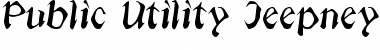Download Jeepney Font Download Jeepney Font