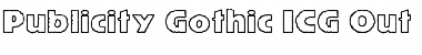Download Publicity Gothic ICG Out Font Download Publicity Gothic ICG Out Font