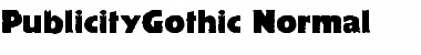 Download PublicityGothic Font Download PublicityGothic Font