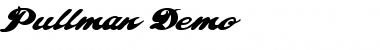 Download Pullman Demo Font Download Pullman Demo Font