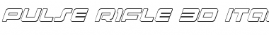 Download Pulse Rifle 3D Italic Font Download Pulse Rifle 3D Italic Font