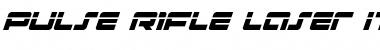 Download Pulse Rifle Laser Italic Font Download Pulse Rifle Laser Italic Font