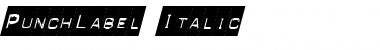 Download PunchLabel Font Download PunchLabel Font