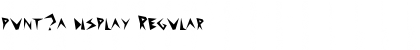 Download punt?a display Font Download punt?a display Font