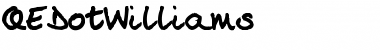 Download QEDotWilliam Font Download QEDotWilliam Font