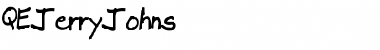 Download QEJerryJohns Font Download QEJerryJohns Font