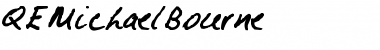 Download QEMichaelBourn Font Download QEMichaelBourn Font