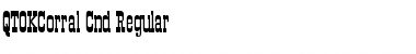 Download QTOKCorral-Cnd Font Download QTOKCorral-Cnd Font