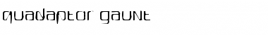 Download Quadaptor Gaunt Font Download Quadaptor Gaunt Font