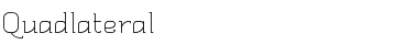Download Quadlateral Font Download Quadlateral Font